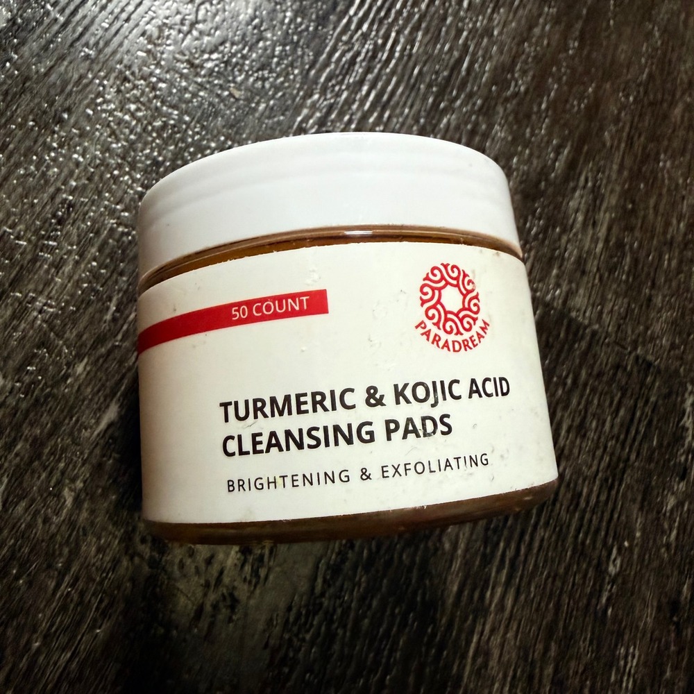 Paradream Turmeric & Kojic Acid Cleansing Pads Unisex 50ct Brightening Skin Care